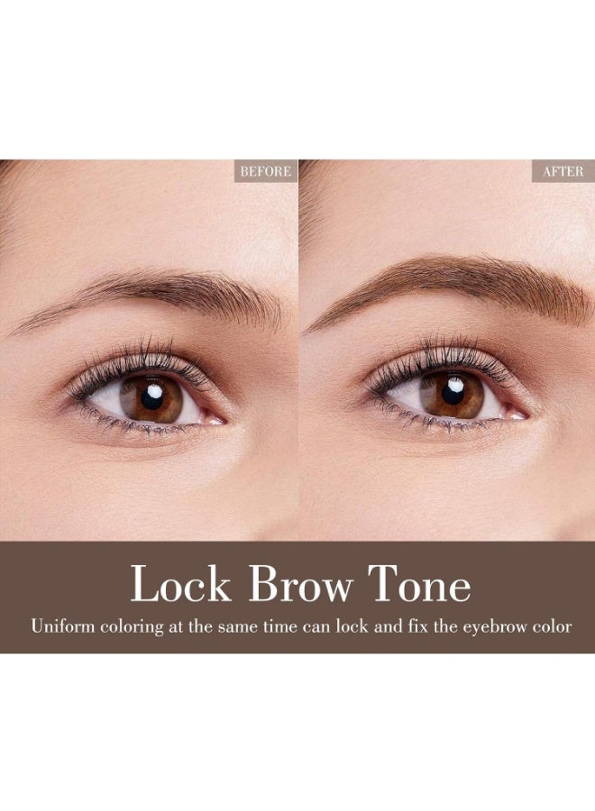 Gracebabi 2-in-1 Eyebrow Pencil and Tinted Brow Gel,Waterproof Thickening Silk Fibers,Fill Define and Shape Brows (Brown) - Image 5