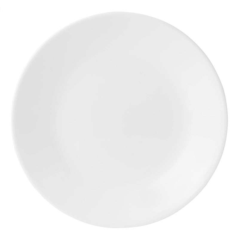Corelle طبق خبز وزبدة كوريل فيتريل، زجاج ثلاثي الطبقات ومقاوم للكسر، 6-3/4 بوصة، طبق دائري، أبيض - Image 1