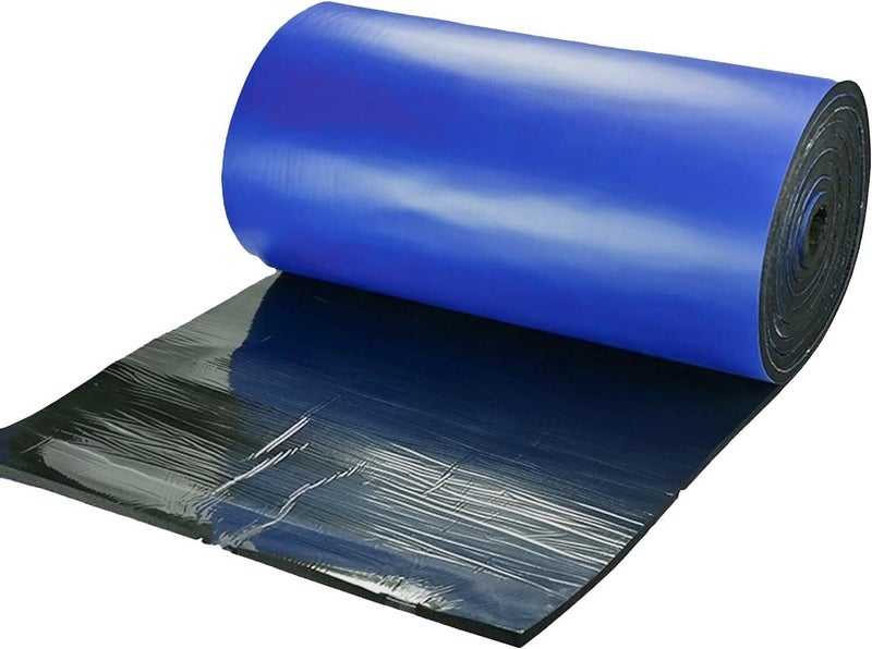 MekUk Garage Wall Protector Car Door Protector Bumper Body Guard, Self Adhesive Rubber Foam Wall Padding, Proofing Car Door Wall Protector Collision for Parking Garages(Blue,5m) - Image 1
