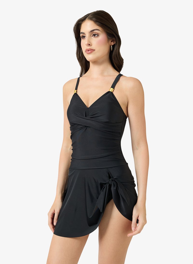 ايلا ملابس سباحة مع تنورة برباط - Image 1