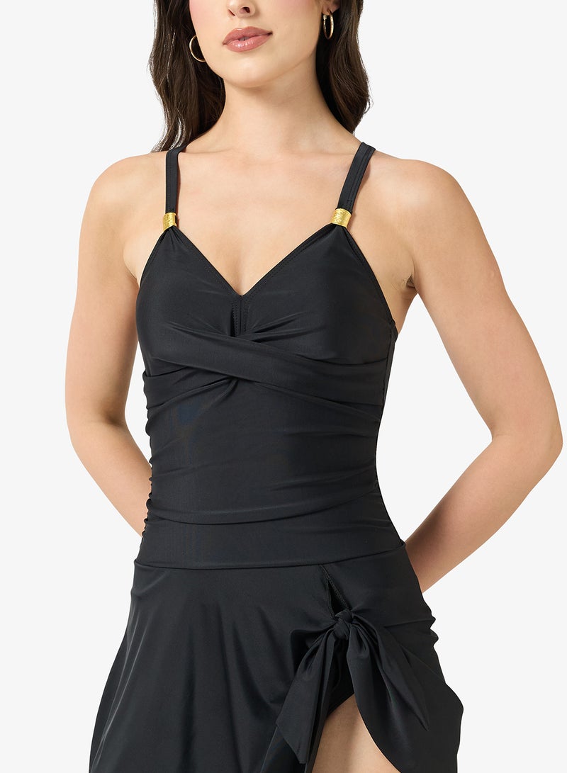 ايلا ملابس سباحة مع تنورة برباط - Image 3