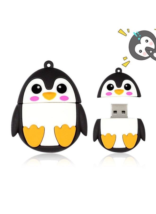 براق Microdrive 8GB USB 2.0 Creative Cute Penguin U Disk  - Image 3