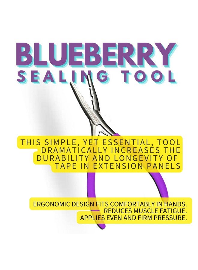 Big Kizzy Blueberry Tape Hair Extension Sealing Tool Pressing Tool For Human Hair Extensions To Extend Wear Time - Image 3