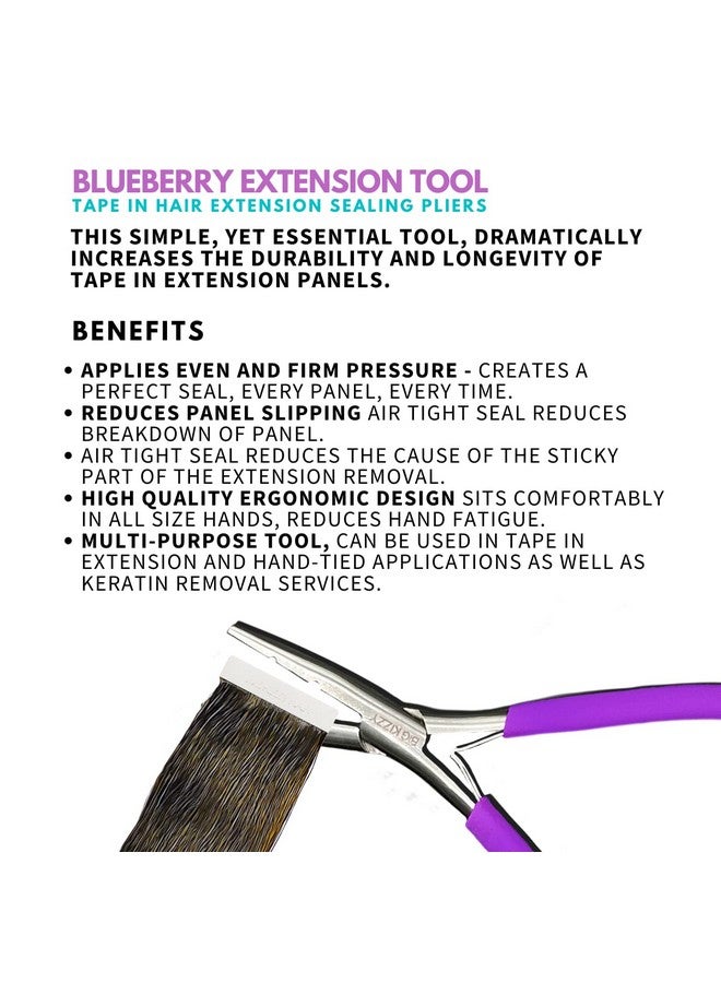 Big Kizzy Blueberry Tape Hair Extension Sealing Tool Pressing Tool For Human Hair Extensions To Extend Wear Time - Image 4