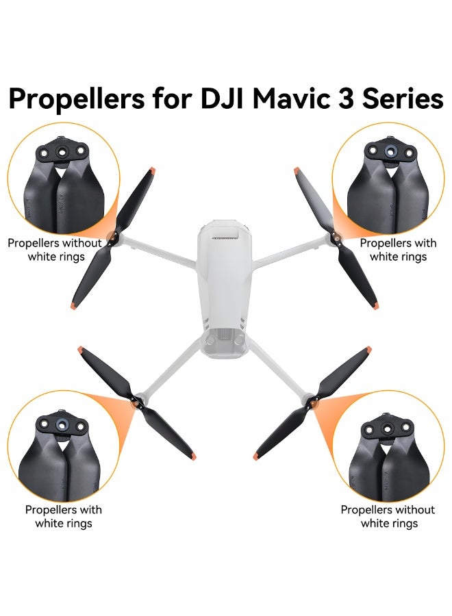 Mavic 3 Pro Propellers Blades - Low Noise Quick Release Props for Mavic 3 Series, Mavic 3 Pro Cine, Mavic 3 Cine, Mavic 3 Classic Drone Accessories Replacement Parts - Image 2