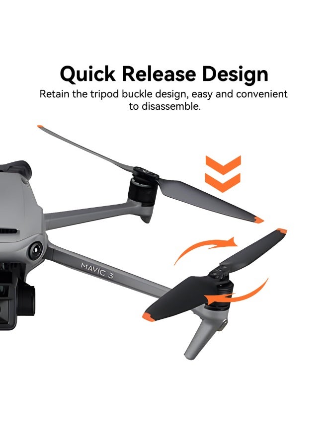 Mavic 3 Pro Propellers Blades - Low Noise Quick Release Props for Mavic 3 Series, Mavic 3 Pro Cine, Mavic 3 Cine, Mavic 3 Classic Drone Accessories Replacement Parts - Image 5