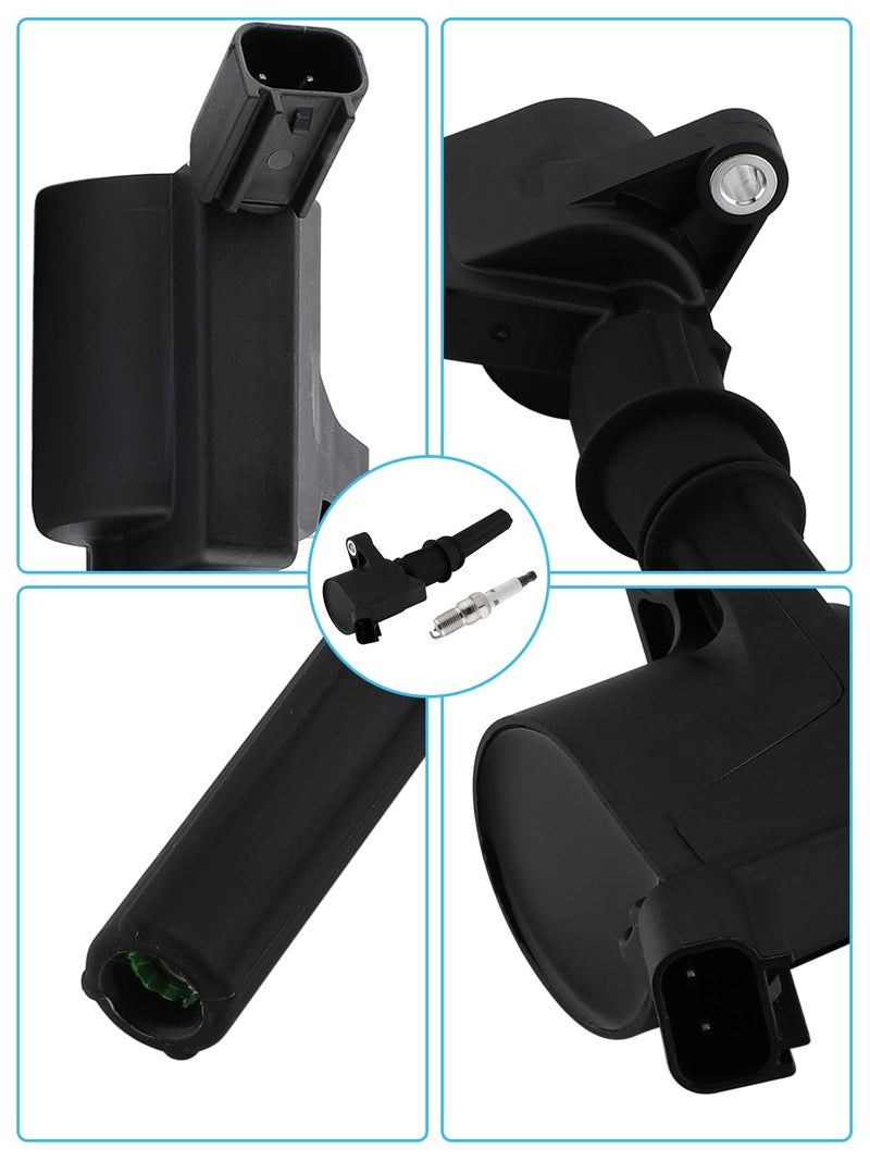 TAUTOY DG508 Ignition Coil SP493 Spark Plug For Ford E150 F250 E350 Econoline Excursion Explorer Mustang,Lincoln Town Car,Mercury Marquis,4.6L 5.4L,1997-2010,8 PCS - Image 2