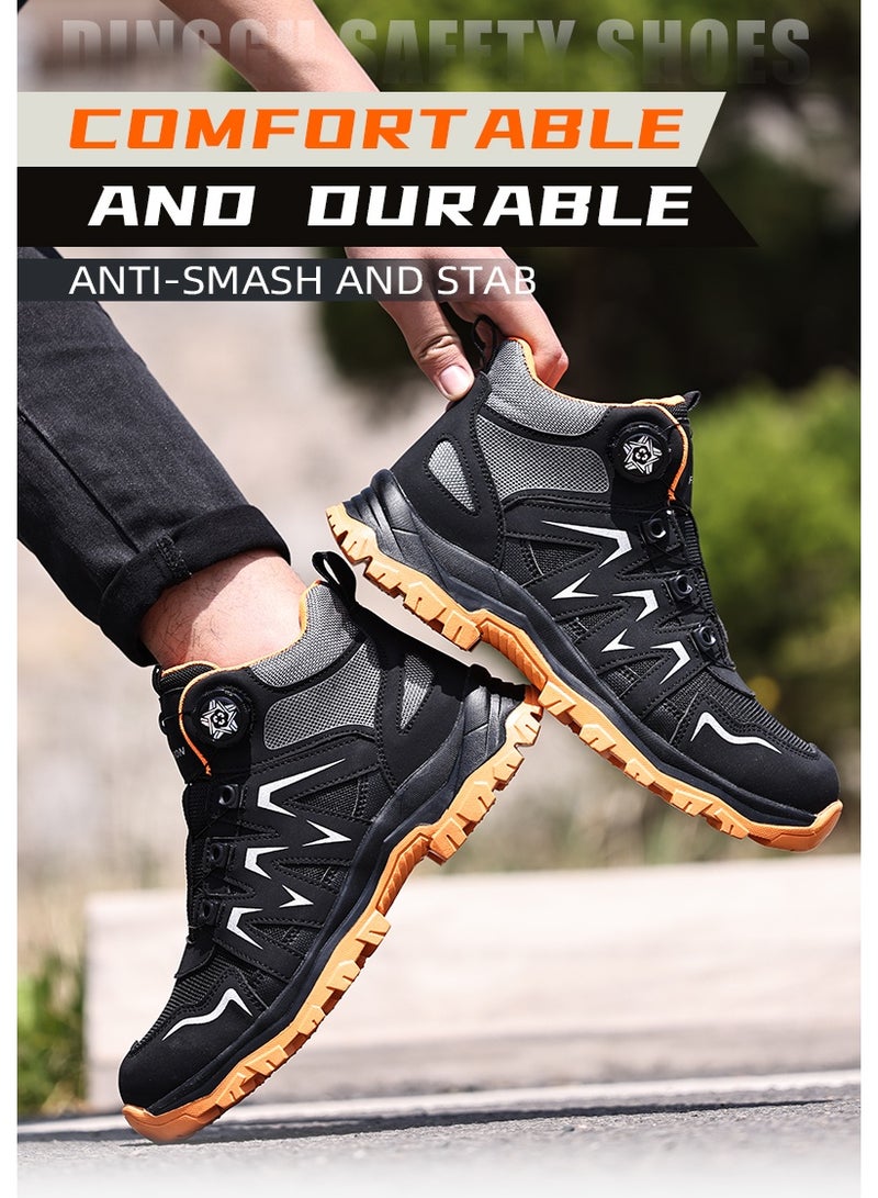 Steel Toe Shoes for Men Lightweight Safety Shoes Comfortable Puncture Proof Slip On Indestructible Work Shoes and Fashion Sneakers. - Image 1