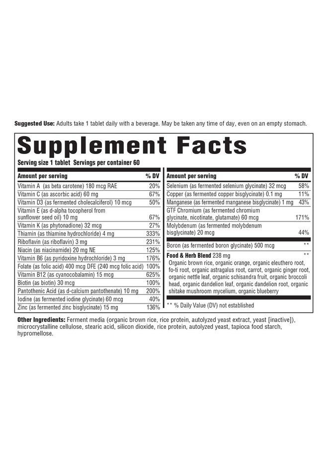 Innate Response Formulas - Men'S One Daily Iron Free - Daily Multivitamin For Men Free Of Iron - With B Vitamins - Vegetarian, Non-Gmo, And Gluten-Free - 60 Count (60 Servings) - Image 1