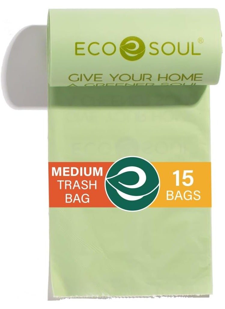 Compostable Trash Bags Medium- Set of 15