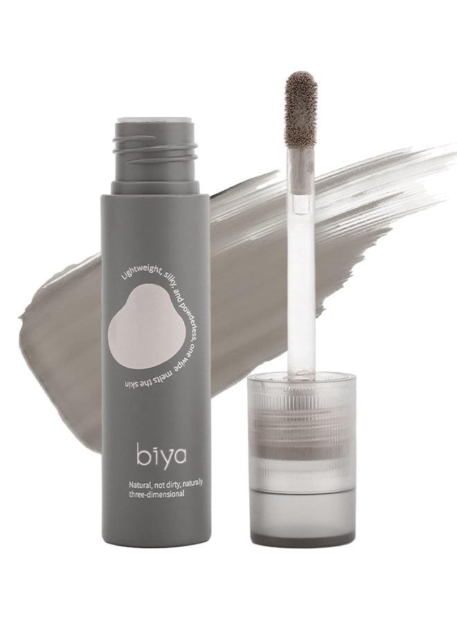 Biya Cool Toned Liquid Contour Stick – Cold Grey Cream Bronzer for Sculpted Look, Lightweight Blendable Matte Finish, Long Lasting Liquid Contouring Makeup, Vegan & Cruelty-Free, 102 - Image 1