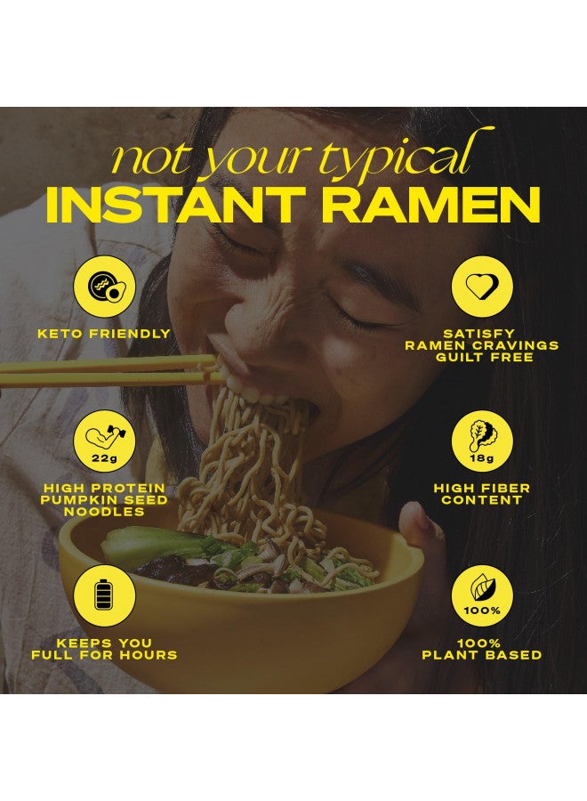 immi Tom Yum "Shrimp" Ramen, 100% Plant Based, Keto Friendly, Low Carb, High Protein, Packaged Noodle Meal Kit, Ready to Eat, 6 Pack - Image 2