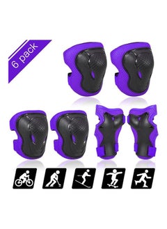 Generic 6-Piece Knee Elbow Pads With Wrist Guards Set 