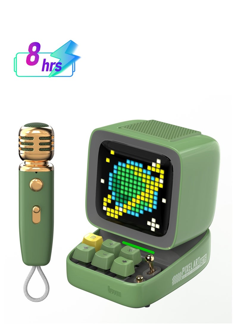 Divoom Divoom DitooMic Bluetooth Speaker Microphone Karaoke Function Green  - Image 1