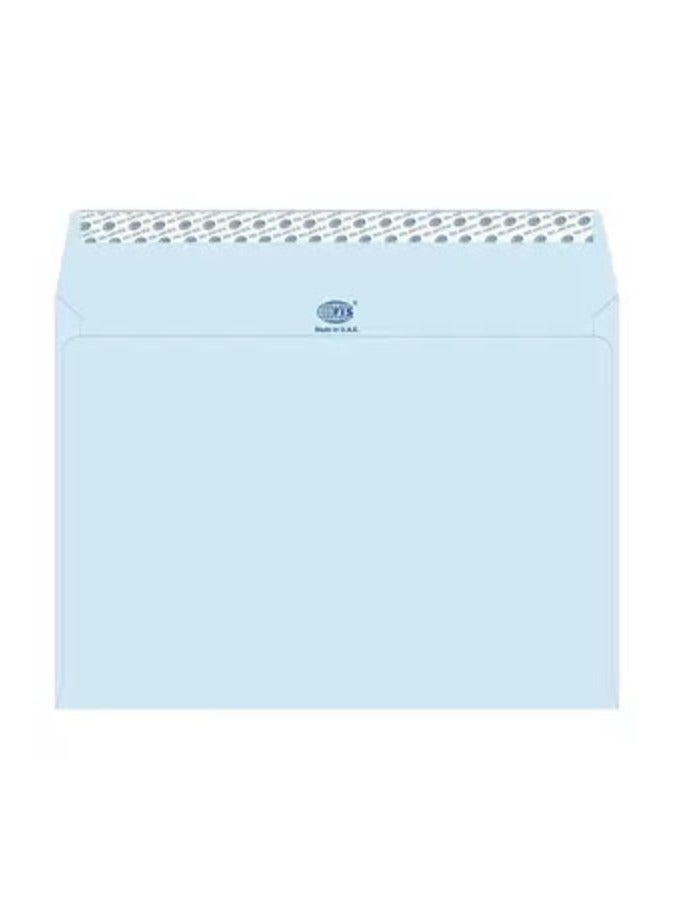 FIS Color Envelopes Peel & Seal, Pastel Colors, Pack of 50 Pcs. Blue Color, C4 (229 x 324 mm),