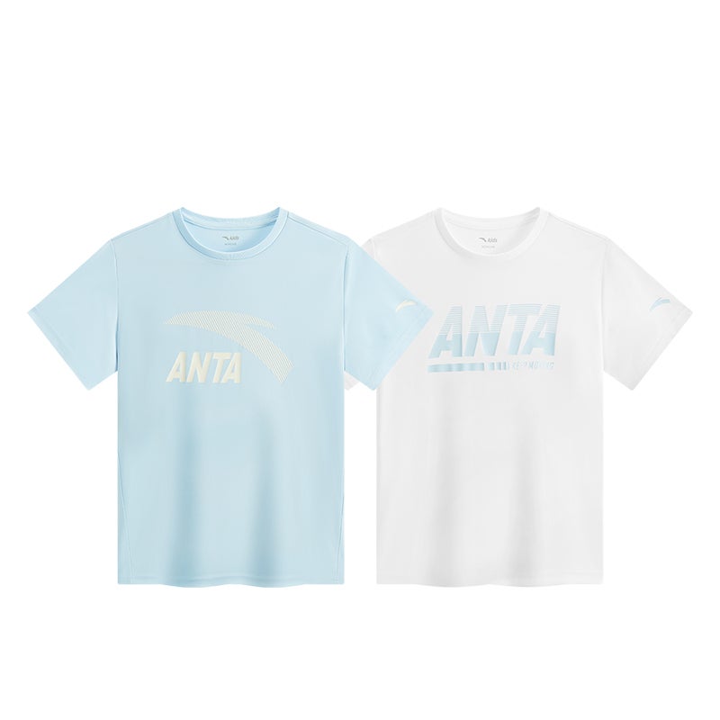 ANTA Kids DuoPack Tee Set – Breathable Soft Cotton Sports T-Shirts - Image 5