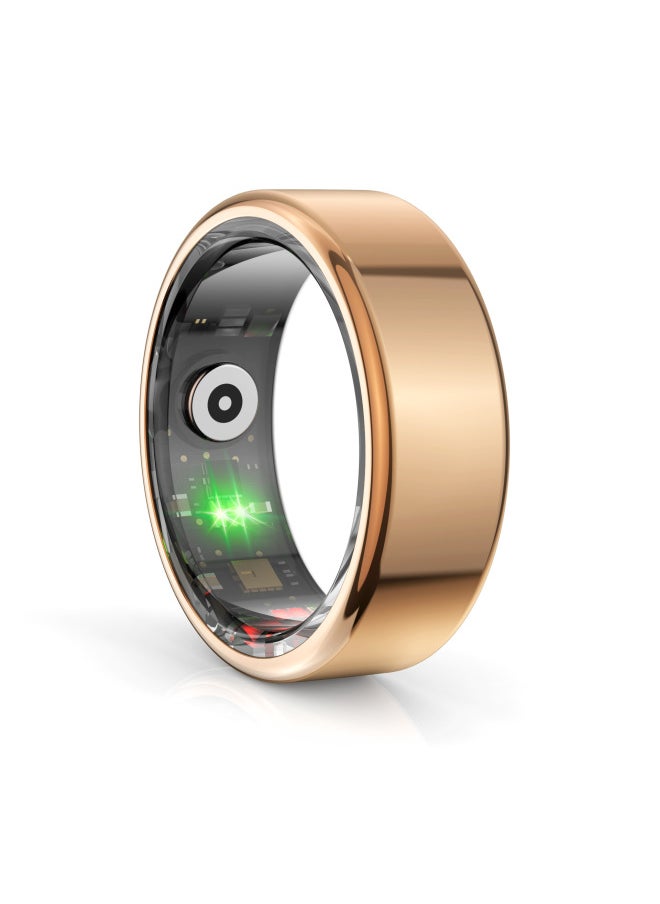 Generic R02(QRing) Sleep Detection 24 Hours Heart Rate Oxygen Saturation IP68 Steps Smart Ring-Color:Rose Gold No. 11 20.6mm  - Image 4