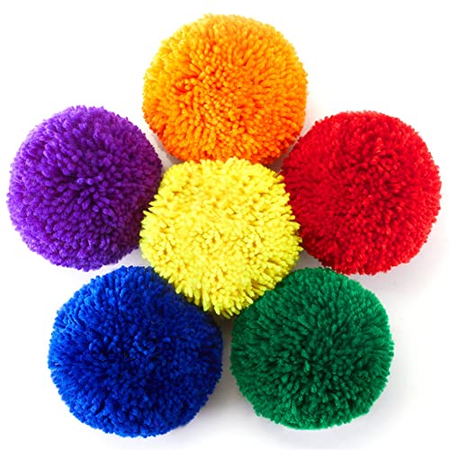 FRESHBALL 12-Pack Soft Fleece Balls: Large 5",Kids Playground Balls Handballs Dodgeball Kickball Kids Sports Games for Indoor Outdoor Games - Image 5