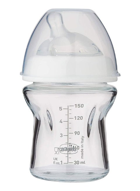 ببرونة شيكو زجاج ناتشورال من عمر يوم 150 مل – أبيض