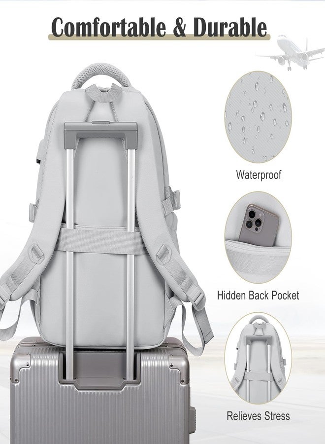 DIGOBAY Casual Multi-Pocket Backpack, Grey, Traditional Backpacks - Image 5