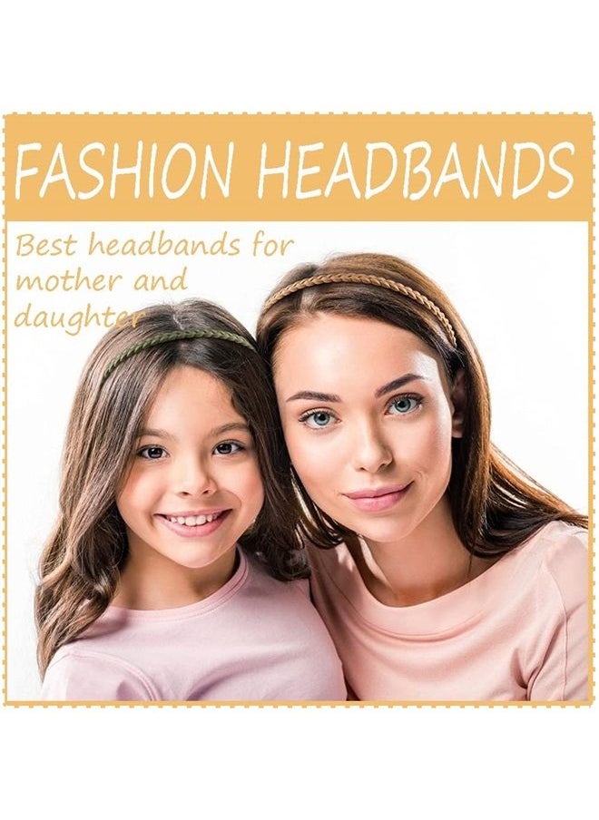 Springtime 12pcs Colorful Thin Headbands for Women 6mm Light Pigtail Skinny Hairbands for Girls Hard Teeth Headbands For Kids Teens  - Image 2