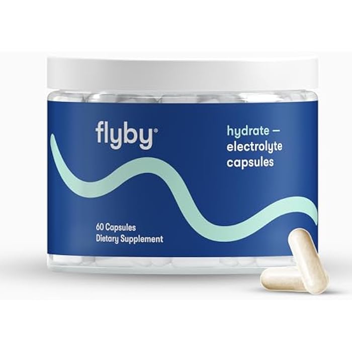 Flyby Electrolyte Capsule - Contains Sodium, Potassium, Vitamin D3, B Vitamins, Copper and Manganese | Electrolytes Recovery | Non-GMO | No Added Sugar – 60 Count - Image 1