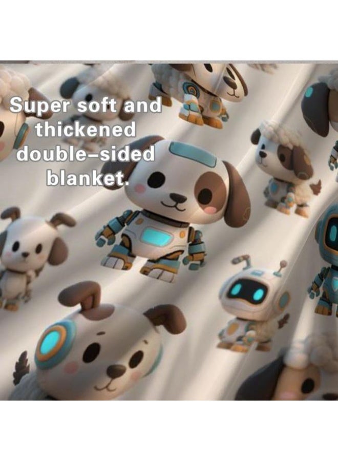 عام بطانية رقيقة من الفانيلا الكرتونية للأطفال والرضع (دافئة ومريحة، ومناسبة للنوم والألعاب) 70 سم * 100 سم - Image 1