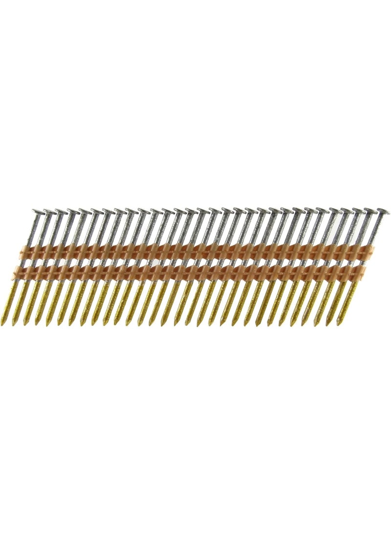 B&C Eagle B&C Eagle A314X120HDR/22 Round Head 3-1/4-Inch x .120 x 22 Degree Hot Dip Galvanized Ring Shank Plastic Collated Framing Nails (500 per box) 