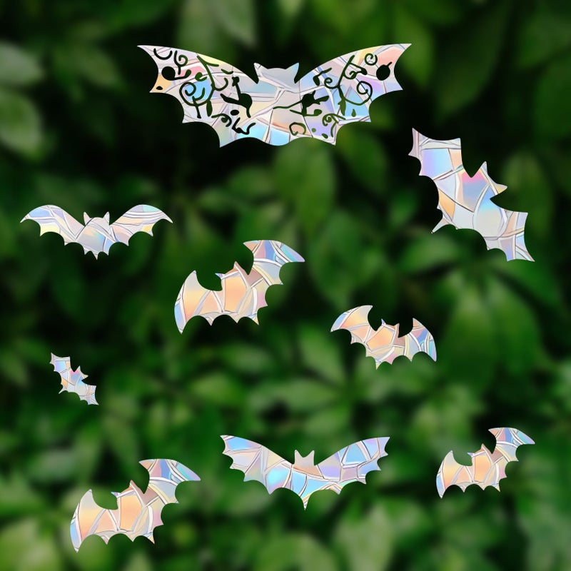 Shawula 15pcs Clings Bat Window Comings - شارات النوافذ المضادة لإنقاذ الطيور من تصادمات النافذة - Image 2