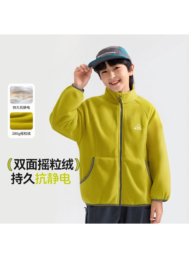 Doodle Home kids' Fleece Jacket For Autumn Camping, Windproof Outerwear For Boys And Girls, Unisex Top For Toddlers To Big Kids - Image 2