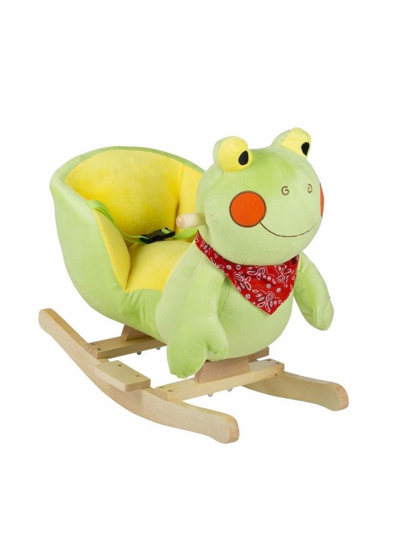 BABYCARA Rocking Frog for Baby and Child Sturdy Construction Cuddly Soft with Sound Effects - Image 2