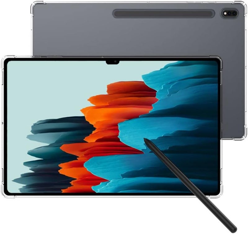 زكول جراب لموبايل سامسونج جالاكسي تاب S8 S8 SM-X700 - X706 S7 SM-T870 - T875 11 بوصة بزوايا معززة لتاب 8 وتاب 7 البولي يوريثين الحراري بولي كربونات شفاف - Image 3