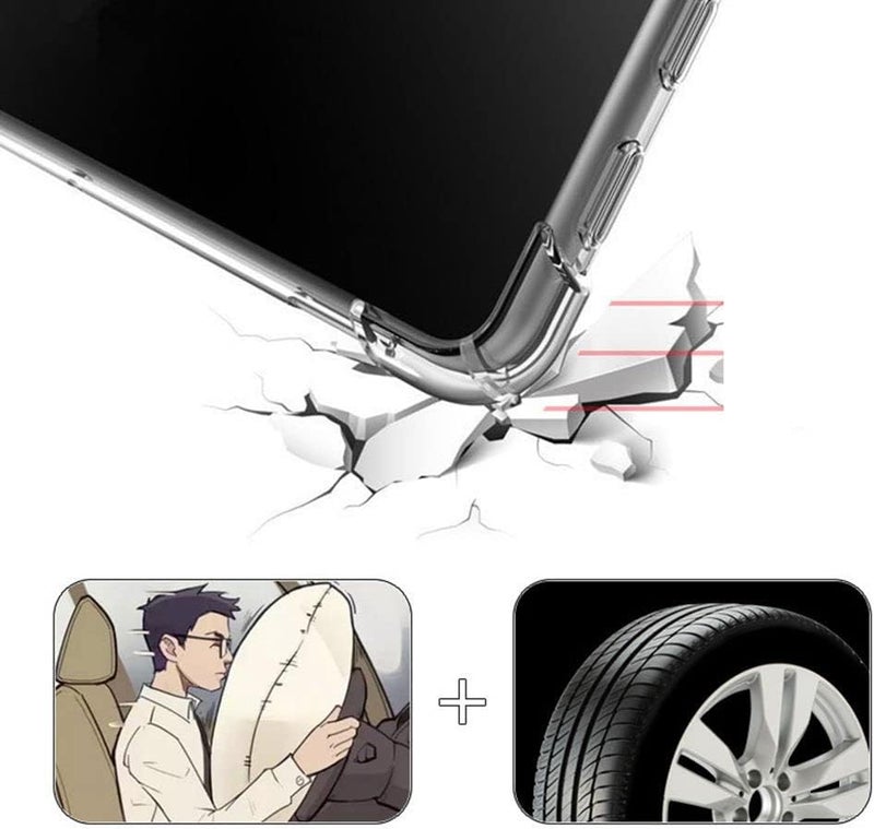 زكول جراب لموبايل سامسونج جالاكسي تاب S8 S8 SM-X700 - X706 S7 SM-T870 - T875 11 بوصة بزوايا معززة لتاب 8 وتاب 7 البولي يوريثين الحراري بولي كربونات شفاف - Image 4