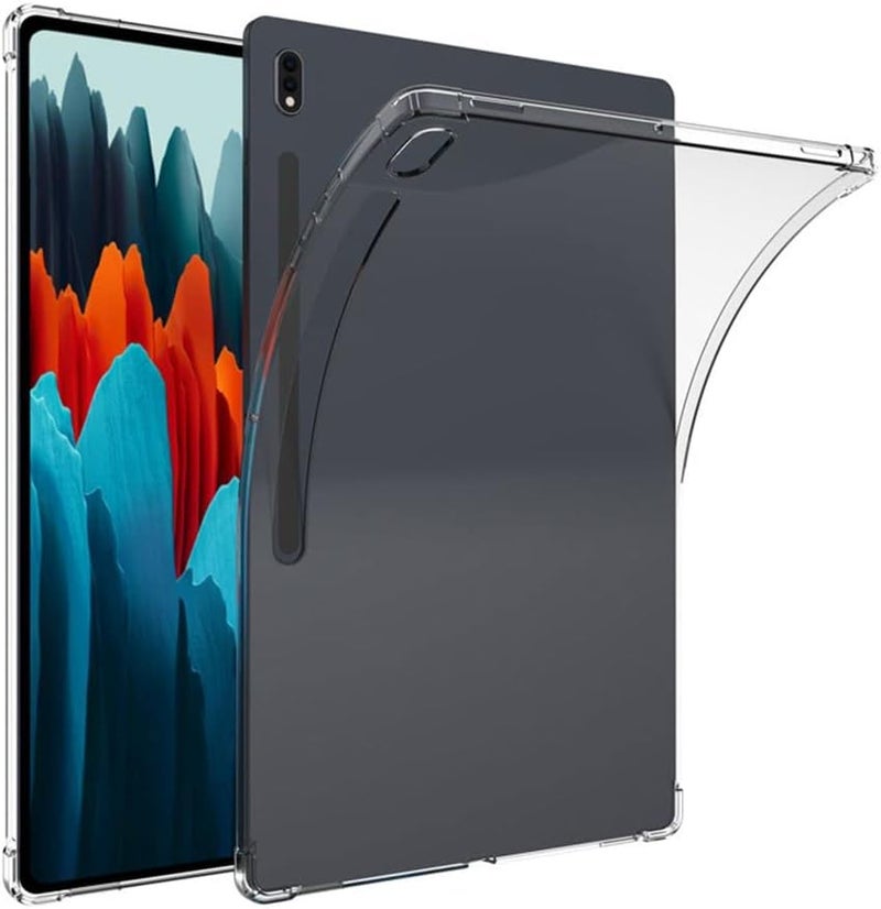 زكول جراب لموبايل سامسونج جالاكسي تاب S8 S8 SM-X700 - X706 S7 SM-T870 - T875 11 بوصة بزوايا معززة لتاب 8 وتاب 7 البولي يوريثين الحراري بولي كربونات شفاف - Image 2