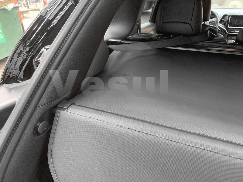 VESUL Retractable Cargo Cover for Jeep Cherokee 2014-2018 - Black Privacy Shade with Extra Canvas Cover - Image 5