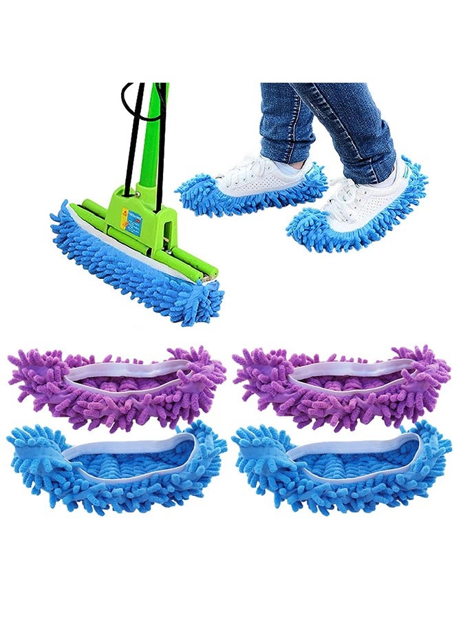 2 Pairs Mop Slippers Shoes Cover Dust Duster - Image 1