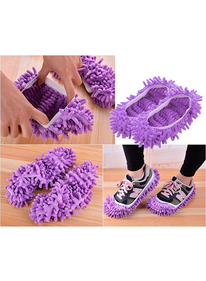 2 Pairs Mop Slippers Shoes Cover Dust Duster - Image 3