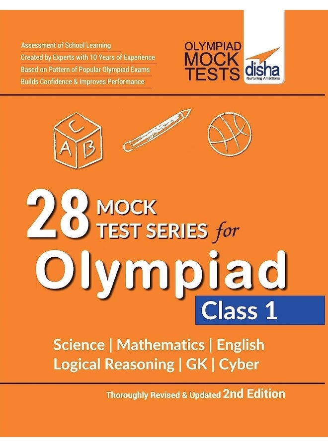 28 Mock Test Series for Olympiads Class 1 Science, Mathematics, English, Logical Reasoning, Gk & Cyber - Image 1
