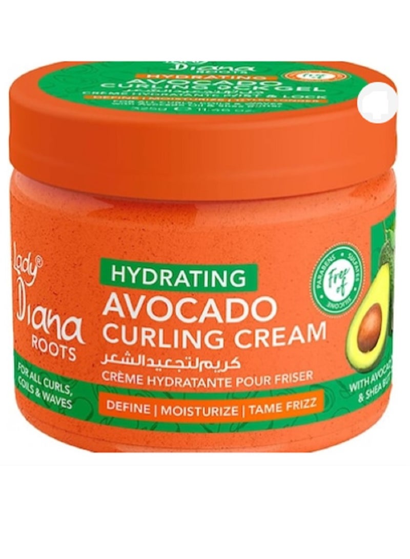 ليدي ديانا كريم ليدي ديانا روتس لتجعيد الشعر بالأفوكادو وزبدة الشيا 325 جرام