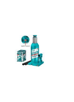 TOTAL Total 10 Ton Hydraulic Bottle Jack - THT109102, Heavy-Duty with Safety Valve, Adjustable Height 230mm - 460mm, Perfect for Automotive and Industrial Lifting  - Image 2