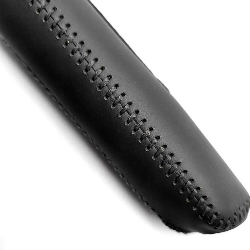 SUNBREATH Genuine Leather Hand-Stitched Handbrake Cover for Honda Civic - Image 3