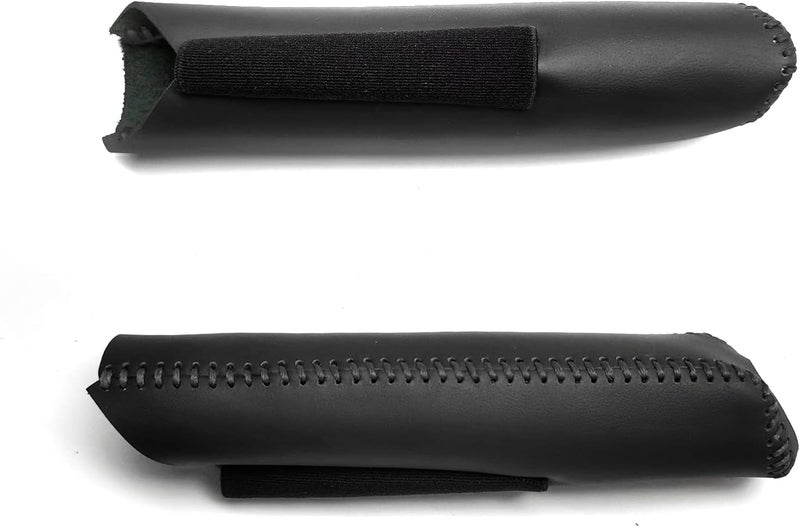 SUNBREATH Genuine Leather Hand-Stitched Handbrake Cover for Honda Civic - Image 2