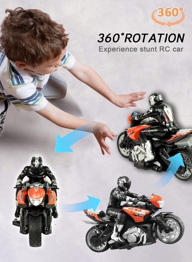 Joudiplay RC Motorcycle Remote Control Motorcycles,2.4Ghz Motorbike for Kids Age 6,7,8 and Up Year Old - Image 4