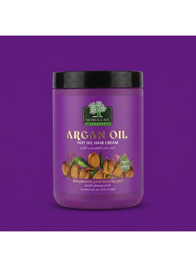 Moroccan Secrets 2 in 1 Argan Oil Hot Oil Hair Cream 1000ml - Image 4