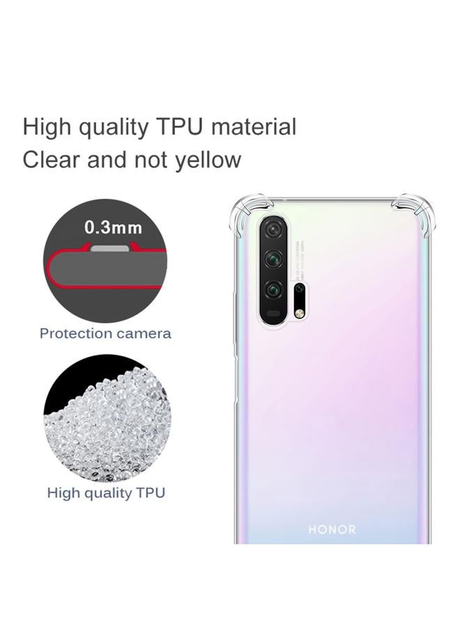 جرين تايجر جراب لهاتف Huawei Honor 20 Pro، جراب هاتف TPU شفاف فائق النحافة ومضاد للسقوط بأربع زوايا - Image 4