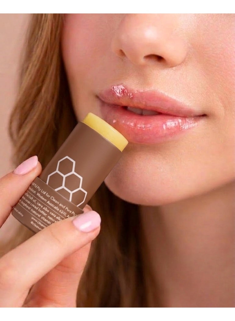 Clean & Pure Coffee & Coconut Lip Balm – 100% Natural with Coffee & Coconut Oil, Moisturizes, Soothes & Repairs Dry Lips, 6g - Image 5