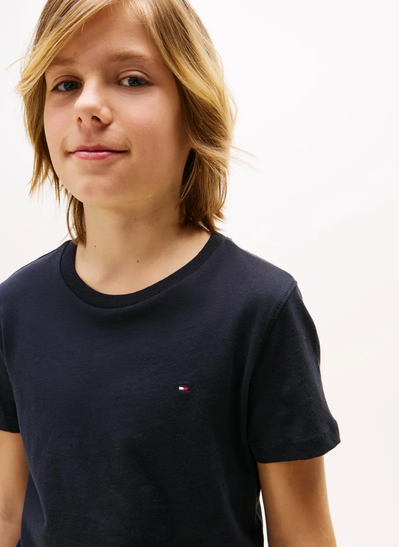 TOMMY HILFIGER Kids Crew Neck Short Sleeve T-shirt