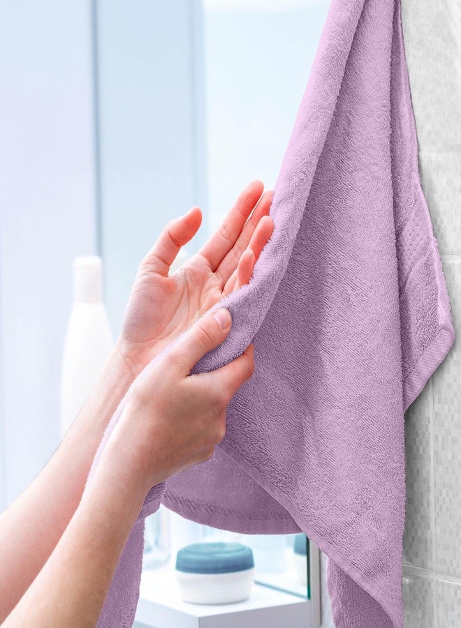 Martex Easy Living Everyday 6-Piece Bathroom Towel Set - 2 Bath Towels, 2 Hand Towels, 2 Wash Cloths - 100% Cotton - Soft & Quick-Dry Towels - Lilac - Image 4
