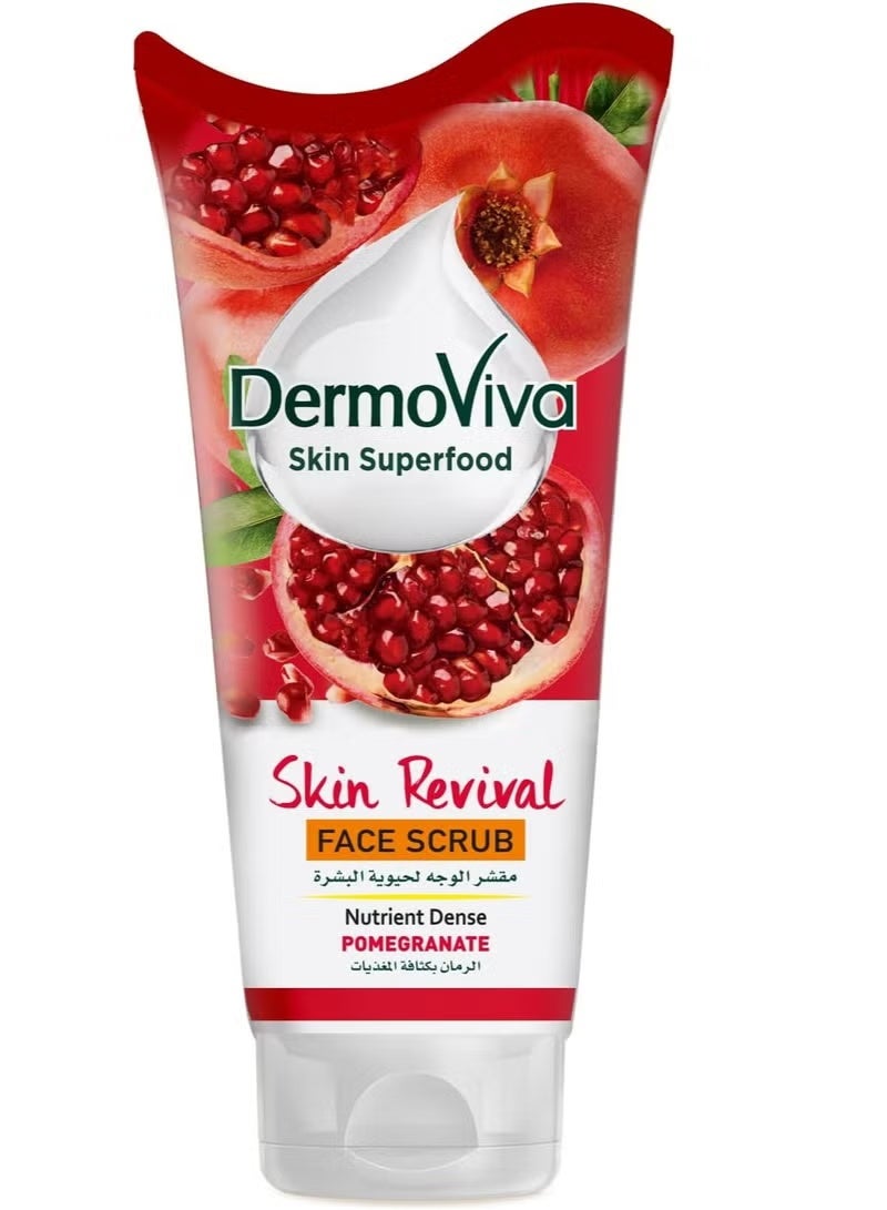 DermoViva Skin Pomegranate Face Scrub 150ml - Image 1