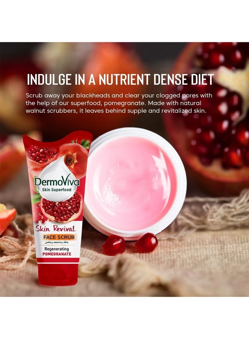DermoViva Skin Pomegranate Face Scrub 150ml - Image 2